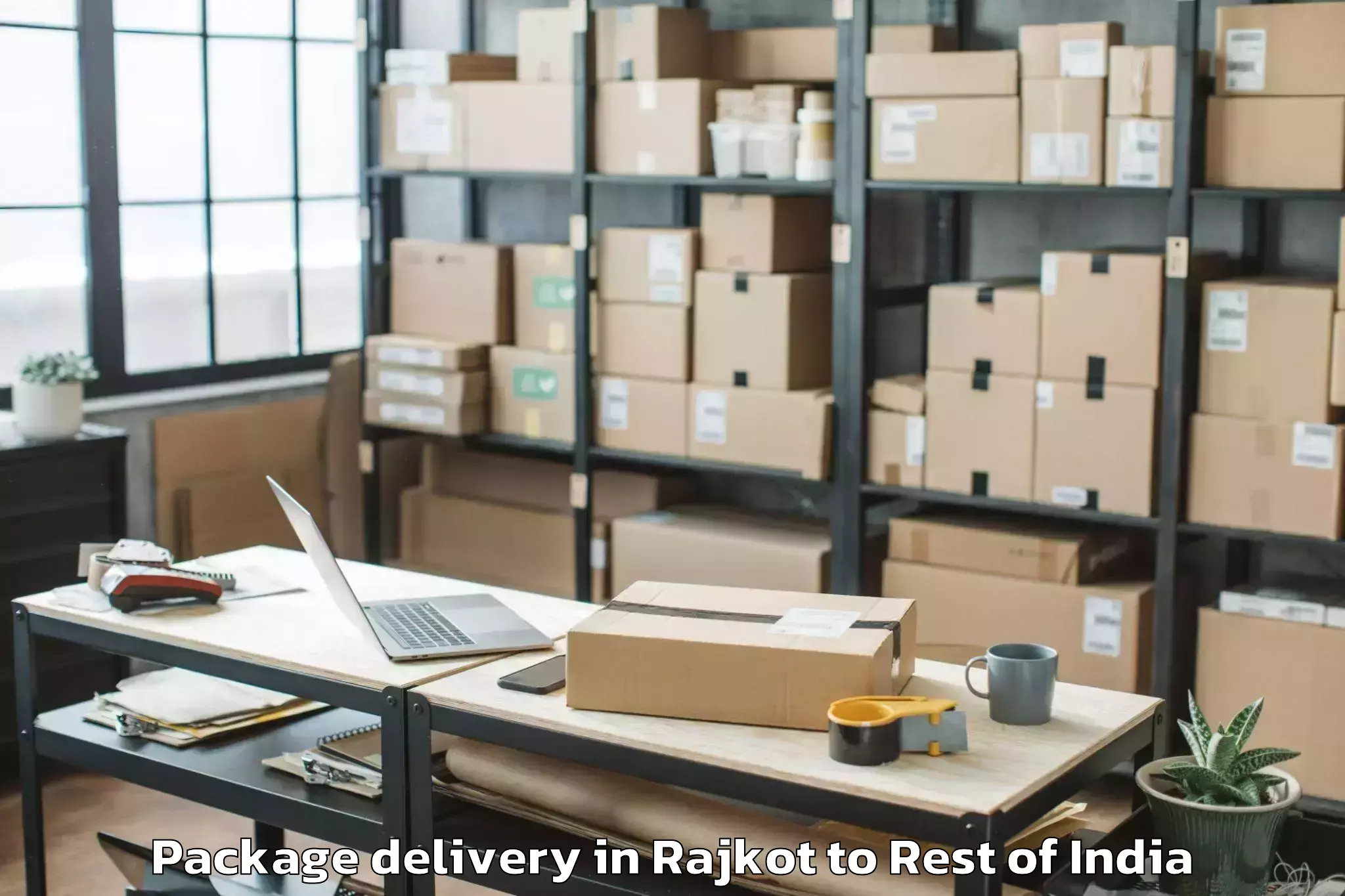 Hassle-Free Rajkot to Debari Package Delivery